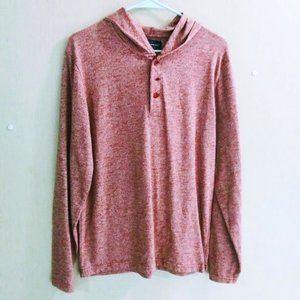 HOODIE*LUCKY BRAND *CRANBERRY COLOR*LIGHTWEIGHT*WOMEN SIZE M.